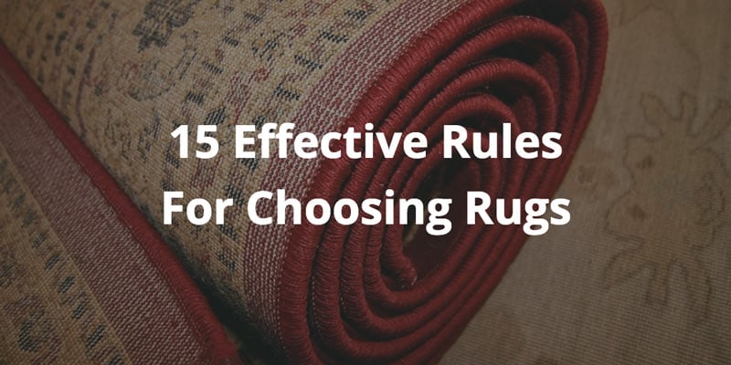 15 Area Rug Decorating Tips