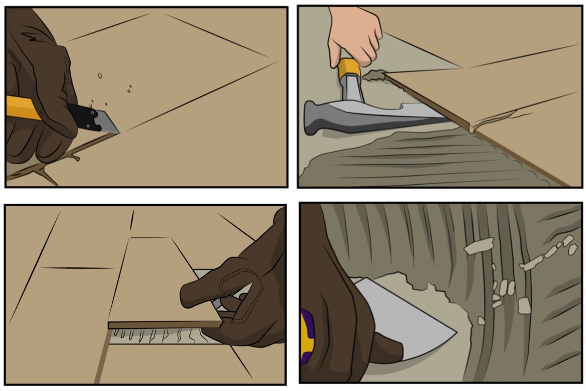 How to Remove Tile Floor in 4 Simple Steps