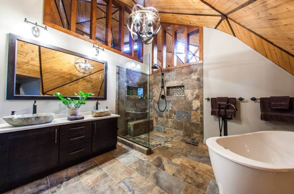 95 Rustic Primary Bathroom Ideas (Photos)
